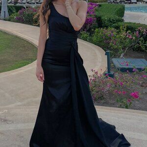 Formal Black Silk Dress